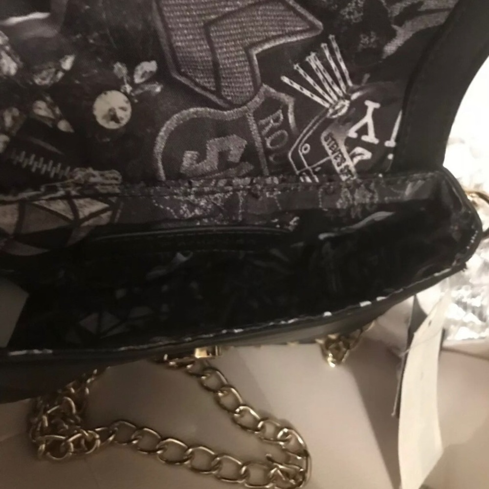 Steve Madden Black Pearl Embellished Crossbody Bag - Picture 3 of 9